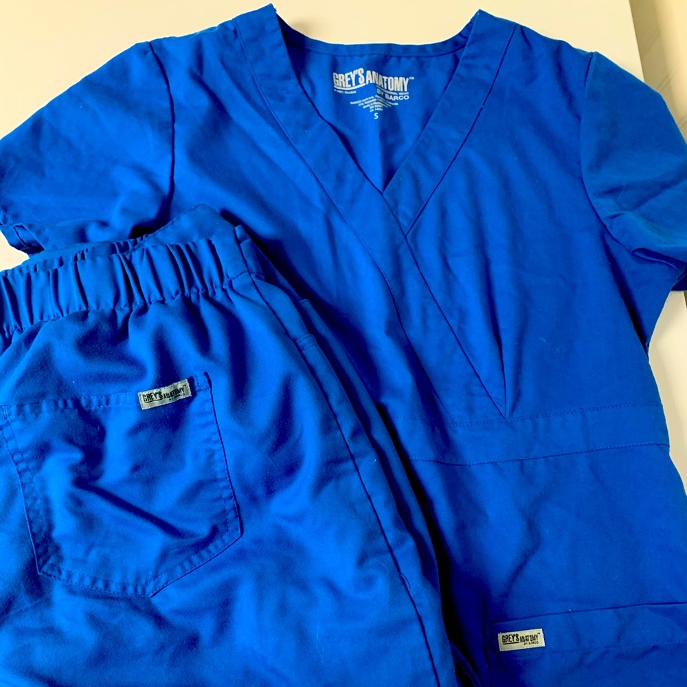 SET OF “GREY ANATOMY”ROYAL BLUE SCRUB